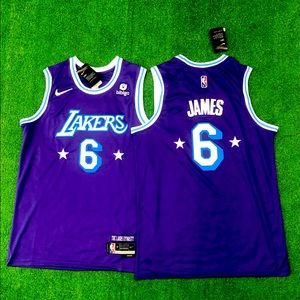 2021 Nike City Edition Los Angeles Lakers Lebron James Swingman Jersey